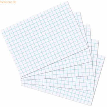 4 x Herlitz Karteikarten A5 kariert weiß VE=100 Stück 4 x Herlitz Karteikarten A5 kariert weiß VE=100 Stück von Herlitz
