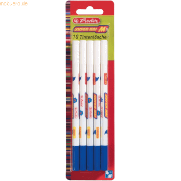 4 x Herlitz Tintenlöscher Superhai M VE=10 Stück 4 x Herlitz Tintenlöscher Superhai M VE=10 Stück von Herlitz