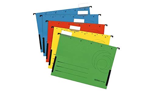 5 Herlitz Hängetaschen / DIN A4 / Kraftkarton 230g/m² / Farbe: rot 5 Herlitz Hängetaschen / DIN A4 / Kraftkarton 230g/m² / Farbe: rot von Herlitz