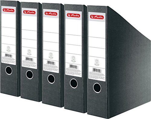 5 Stück Herlitz 11001963 Stehsammler A4-C4 Hartpappe 7,5cm, grau genietet 5 Stück Herlitz 11001963 Stehsammler A4-C4 Hartpappe 7,5cm, grau genietet von Herlitz
