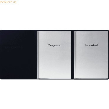 5 x Herlitz Bewerbungsmappe A4 Karton 3-teilig schwarz 5 x Herlitz Bewerbungsmappe A4 Karton 3-teilig schwarz von Herlitz
