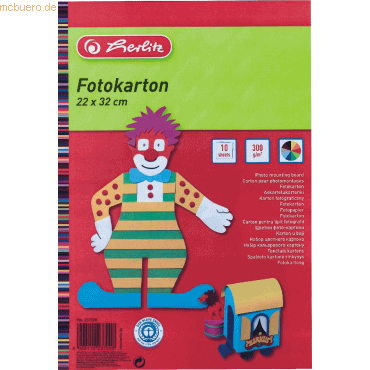 5 x Herlitz Fotokarton 22x32cm VE=10 Blatt 5 x Herlitz Fotokarton 22x32cm VE=10 Blatt von Herlitz
