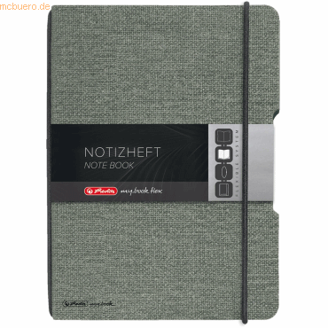 5 x Herlitz Notizheft flex my.book Leinen A6 40 Blatt punktiert grau 5 x Herlitz Notizheft flex my.book Leinen A6 40 Blatt punktiert grau von Herlitz