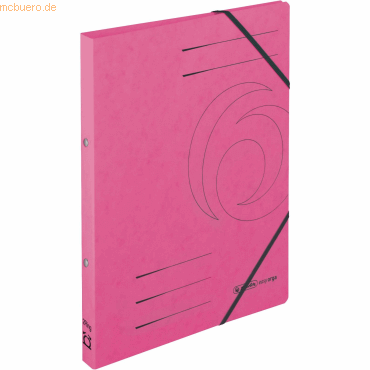 5 x Herlitz Ringhefter A4 Karton fuchsia von Herlitz