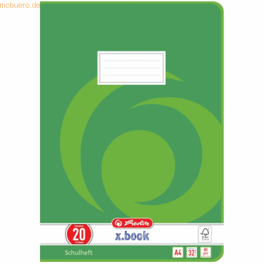 5 x Herlitz Schulheft A4 32 Blatt Lineatur 20 FSC Mix 5 x Herlitz Schulheft A4 32 Blatt Lineatur 20 FSC Mix von Herlitz