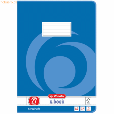 5 x Herlitz Schulheft A4 32 Blatt Lineatur 27 FSC Mix 5 x Herlitz Schulheft A4 32 Blatt Lineatur 27 FSC Mix von Herlitz
