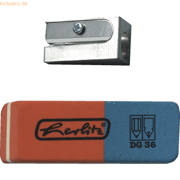 6 x Herlitz Anspitzer + Radierer 6 x Herlitz Anspitzer + Radierer von Herlitz