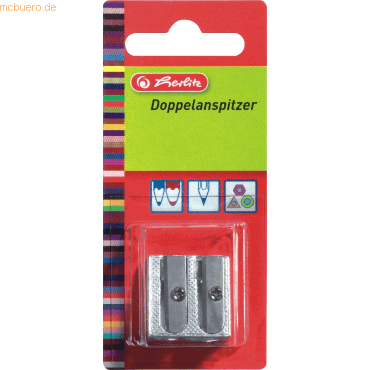 6 x Herlitz Anspitzer doppelt Metall 6 x Herlitz Anspitzer doppelt Metall von Herlitz