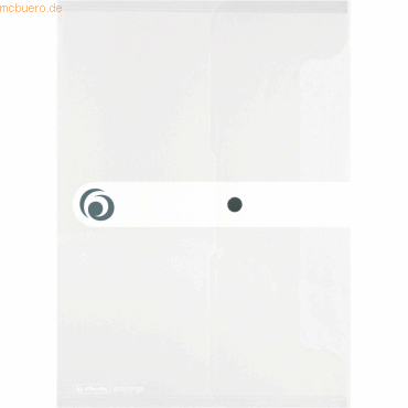 6 x Herlitz Dokumententasche PP A4 transparent to go von Herlitz