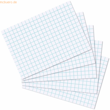 8 x Herlitz Karteikarten A7 kariert weiß VE=100 Stück 8 x Herlitz Karteikarten A7 kariert weiß VE=100 Stück von Herlitz