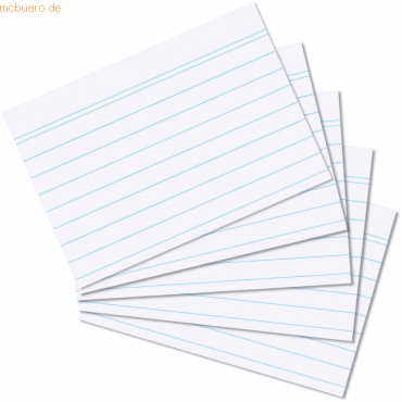 8 x Herlitz Karteikarten A7 liniert weiß VE=100 Stück 8 x Herlitz Karteikarten A7 liniert weiß VE=100 Stück von Herlitz