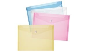 Dokumententasche A4 PP transp.glasklar 200my mit Druckknopfverschluss Dokumententasche A4 PP transp.glasklar 200my mit Druckknopfverschluss von Herlitz