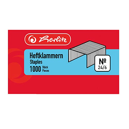 Herlitz Heftklammer 24/6 2x1000 Stück BLK Herlitz Heftklammer 24/6 2x1000 Stück BLK von Herlitz