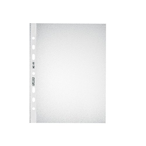 Herlitz 10468585 Prospekthülle A5 Standard genarbt, PP, 0,055 mm, transparent (200 Stück) von Herlitz