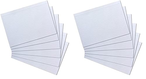 Herlitz 10621282 Karteikarten A4 100 liniert weiß holzfrei (Packung mit 2) von Herlitz