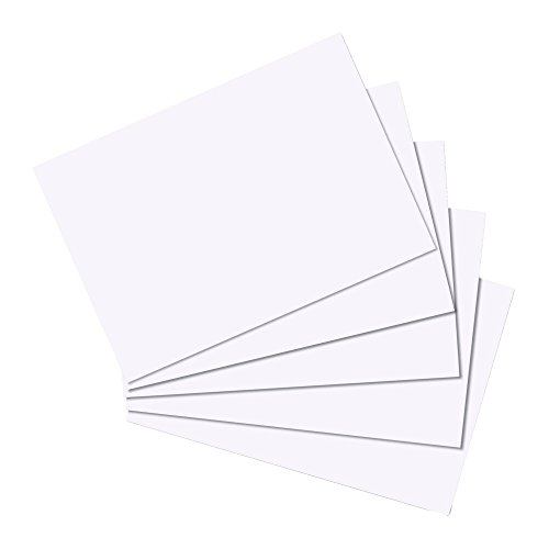 Herlitz-10621308- Karteikarten, DIN A5, blanko, Weiß VE=100 Herlitz-10621308- Karteikarten, DIN A5, blanko, Weiß VE=100 von Herlitz