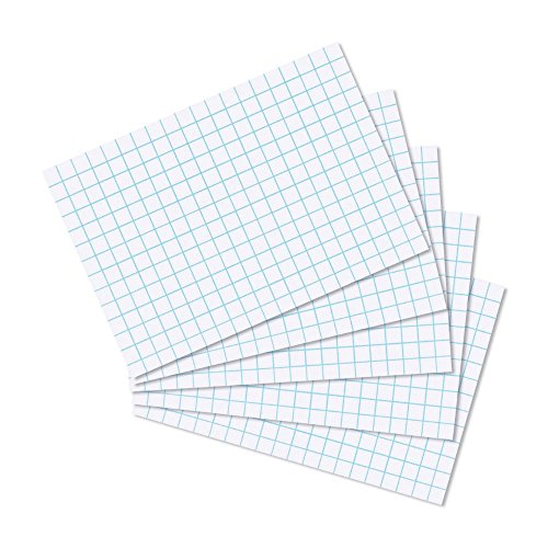 Herlitz 10621456 Karteikarte A8 kariert, 100 Stück, weiß von Herlitz