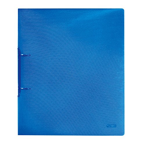 Herlitz 10722635 Ringbuch A4 PP transluzent 2-Bügel, 3 cm Rücken, 19 mm Füllhöhe, blau von Herlitz