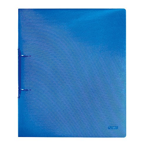 Herlitz 10722635 Ringbuch A4 PP transluzent 2-Bügel, 3 cm Rücken, 19 mm Füllhöhe, blau von Herlitz