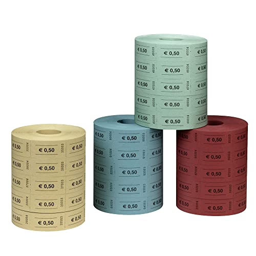 Herlitz 10733350 Farbige Wertmarken 0,5 Euro, 5x1000 Abrisse Herlitz 10733350 Farbige Wertmarken 0,5 Euro, 5x1000 Abrisse von Herlitz