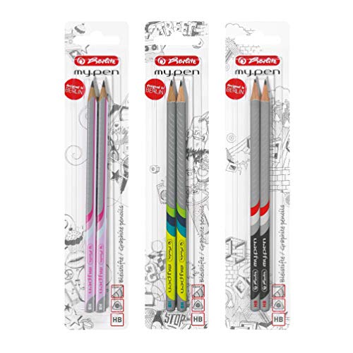 Herlitz 10786952 Bleistift my.pen HB, 2 Stück, sortiert von Herlitz