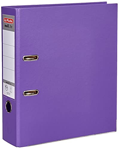 Herlitz 10834414 Ordner maX.file protect+ (A4, 8 cm) violett von Herlitz