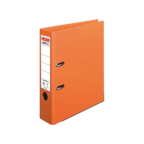 Herlitz 10834471 Ordner Chromocolor, orange von Herlitz