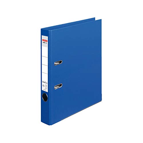 Herlitz 10834752 Ordner maX.file protect+ (A4, 5 cm, Voll-Folienbezug) blau von Herlitz