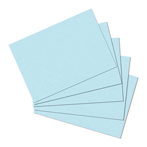 Herlitz 10837177 Karteikarte A6 blanko, blau, 100 Stück, 2 von Herlitz