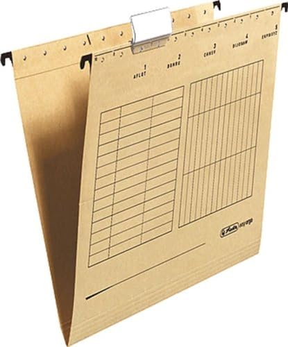 Herlitz 10843357 Hängemappe A4, Kraftkarton verpackt seitlich offen, 25 Stück Herlitz 10843357 Hängemappe A4, Kraftkarton verpackt seitlich offen, 25 Stück von Herlitz
