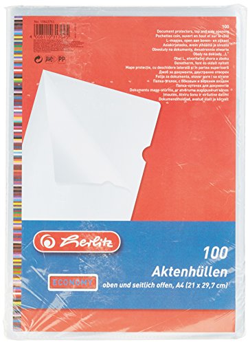 Herlitz Sichthülle 10843753 DIN A4 PP 0.09mm Transparent 10843753 100St. Herlitz Sichthülle 10843753 DIN A4 PP 0.09mm Transparent 10843753 100St. von Herlitz