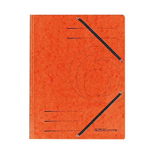 Herlitz 10843878 Einschlagmappe A4 aus Colorspankarton mit Gummizug, orange Herlitz 10843878 Einschlagmappe A4 aus Colorspankarton mit Gummizug, orange von Herlitz