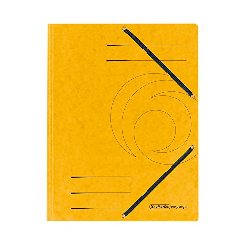 Herlitz 10843886 Einschlagmappe A4 aus Colorspankarton mit Gummizug, gelb Herlitz 10843886 Einschlagmappe A4 aus Colorspankarton mit Gummizug, gelb von Herlitz