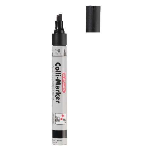 Herlitz 10845360 Colli Marker 1-5mm Keilsp. 10er Packung, schwarz, permanent Herlitz 10845360 Colli Marker 1-5mm Keilsp. 10er Packung, schwarz, permanent von Herlitz
