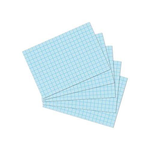 herlitz Karteikarte A7, kariert, blau, 100 Stück von Herlitz