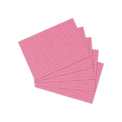 Herlitz 10901619 Karteikarte A7, 100 Stück, rosa von Herlitz