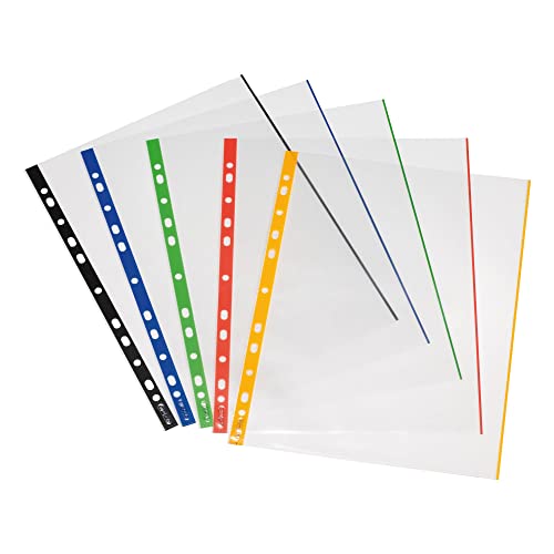 Herlitz Klarsichthüllen, A4, 50er mit farbigem Rand Herlitz Klarsichthüllen, A4, 50er mit farbigem Rand von Herlitz