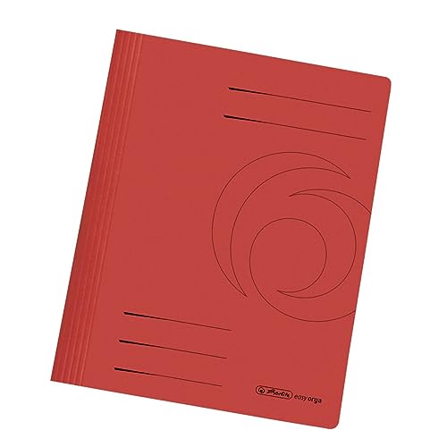 Herlitz 11034295 Schnellhefter A4 aus Karton gefaltet in rot von Herlitz