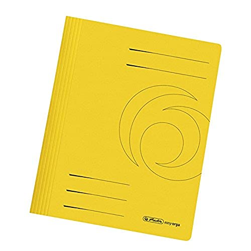 Herlitz 11034303 Schnellhefter A4 aus Karton gefaltet in gelb von Herlitz