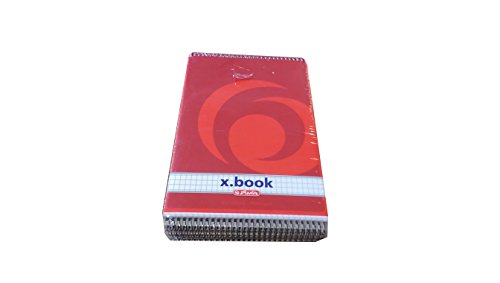 Herlitz Spiral-Notizblock x.book A5, kariert, 50 Blatt, ohne Rand, 10 Stück von Herlitz