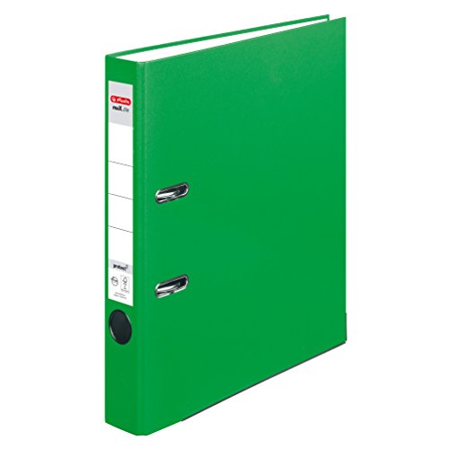 Herlitz 11053675 Ordner maX.file protect (A4, 5 cm, mit Einsteckrückenschild) hellgrün, 5cm von Herlitz
