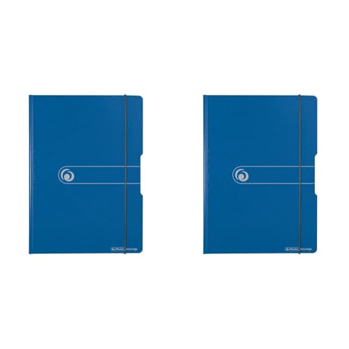 Herlitz 11217213 Klemmbrettmappe PF A4 blau (Packung mit 2) von Herlitz