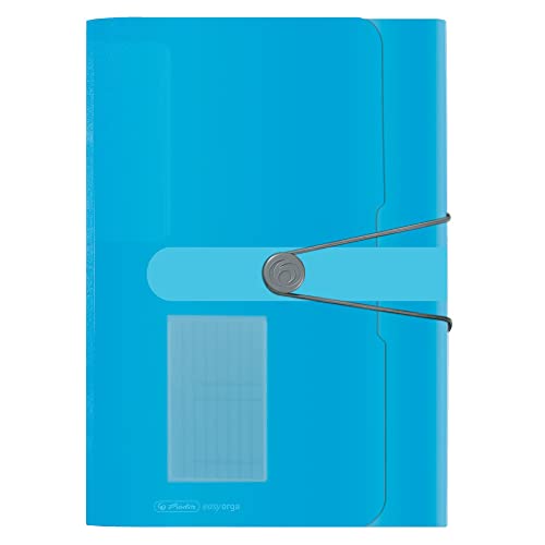 Herlitz 11277944 Fächermappe, Polypropylen-Folie, mit 12 dehnbaren Fächern, transprant blau Herlitz 11277944 Fächermappe, Polypropylen-Folie, mit 12 dehnbaren Fächern, transprant blau von Herlitz