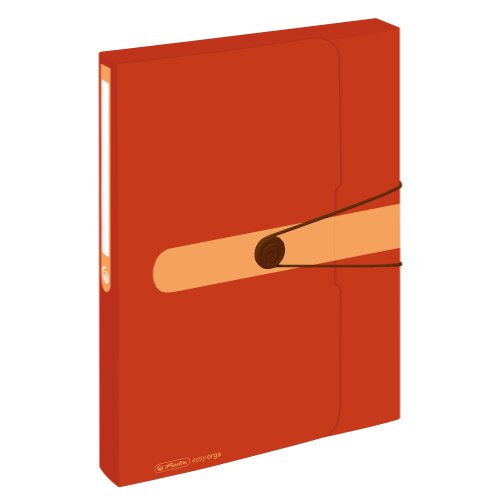 Herlitz 11279858 Sammelbox, Recycling A4 Polypropylen-Folie, Blauer Engel, orange von Herlitz