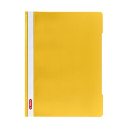 Herlitz Schnellhefter Quality A4, Kunststoff, gelb, 10 Stück von Herlitz