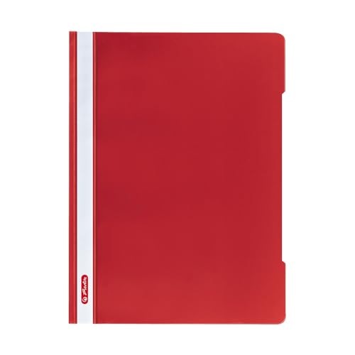 Herlitz Schnellhefter quality A4, Kunststoff, rot, 10 Stück von Herlitz