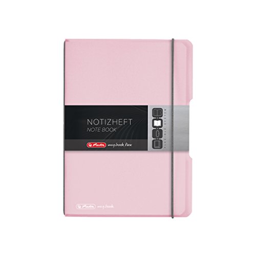 Herlitz 11408622 Notizheft (A5, LIN , 80 g/qm) 40 Blatt rose von Herlitz