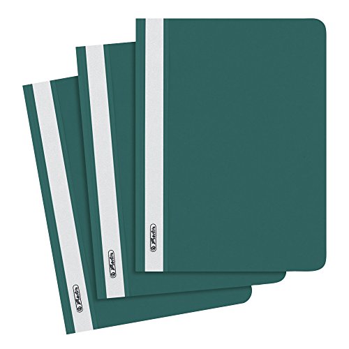 Herlitz Schnellhefter A5, Kunststoff, dunkelgrün, 10 Stück von Herlitz