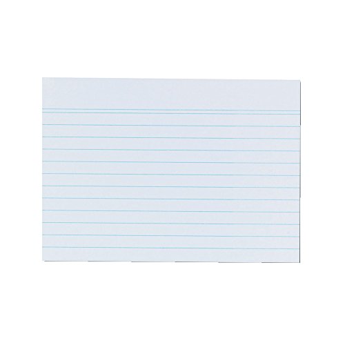 Herlitz Karteikarte, Papier, weiß, liniert, 100 von Herlitz