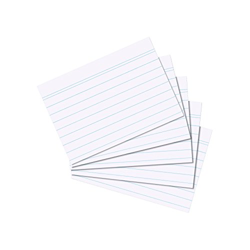 Herlitz 1150705 Karteikarte A7 liniert, 100 Stück, weiß Herlitz 1150705 Karteikarte A7 liniert, 100 Stück, weiß von Herlitz